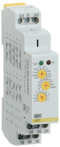 Изображение Реле времени многофункц. ORT 2 контакта 230В AC IEK ORT-M2-AC230V