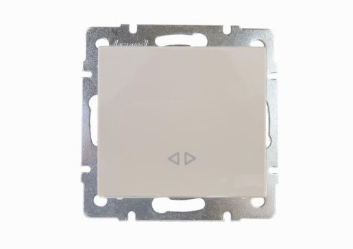 Изображение Выключатель промежуточный 1-кл. СП Rain IP20 механизм крем. LEZARD 703-0388-107