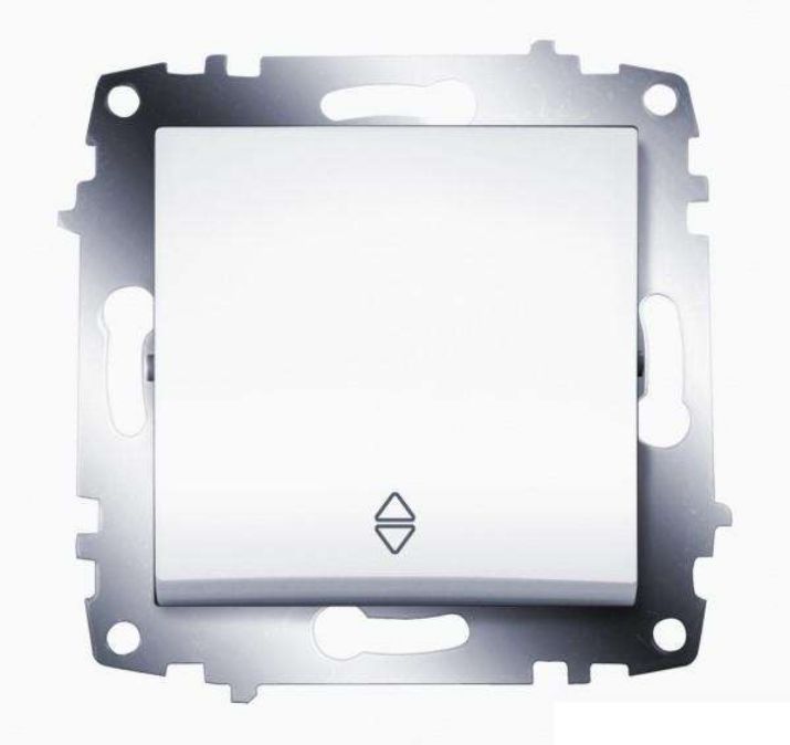 Изображение Переключатель 1-кл. 1мод. СП Cosmo 10А IP20 (сх. 6) механизм бел. ABB 619-010200-209