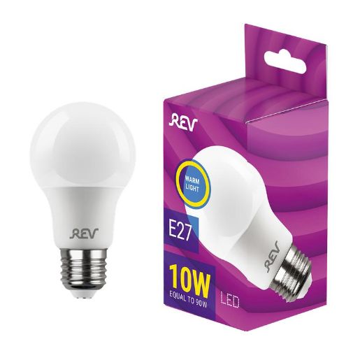 Изображение Лампа светодиодная LED-A60-E27-10Вт-2700K 10Вт грушевидная 2700К тепл. бел. E27 750лм 180-240В REV 32266 5