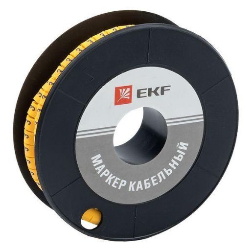 Изображение Маркер каб. 1.5кв.мм "3" (к-1000ед) (ЕС-0) EKF plc-KM-1.5-3