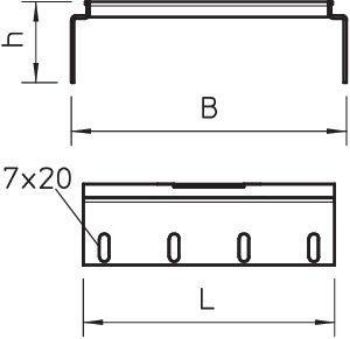 Изображение Комплект соединительный для лотка H60 RVS 60 10 DD OBO 6068771