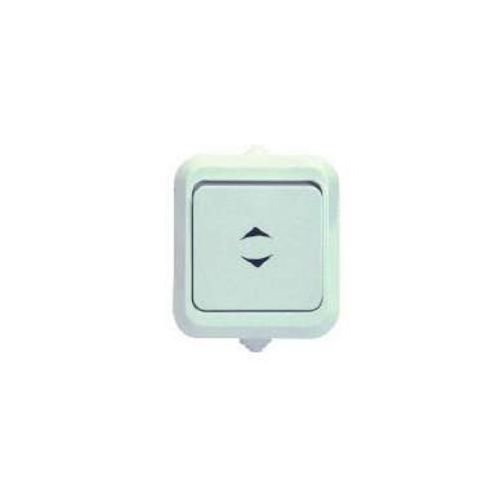 Изображение Переключатель проходной 1-кл. ОП 10А IP44 п/герм. бел. Makel 18303