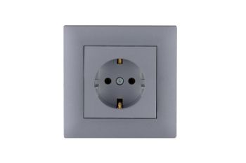 Изображение Розетка 1-м Karea RIZZ STAR с заземл. сер. Makel 88065028