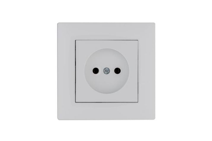 Изображение Розетка 1-м Karea RIZZ без заземл. бел. Makel 88001022