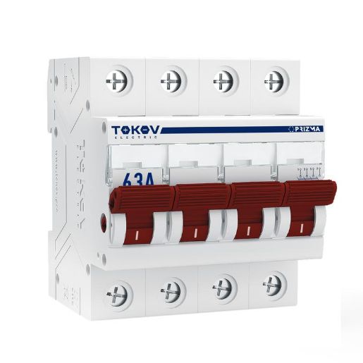 Изображение Выключатель нагрузки модульный 4П 63А TOKOV Electric TKE-PZ60-MDSI-4-63