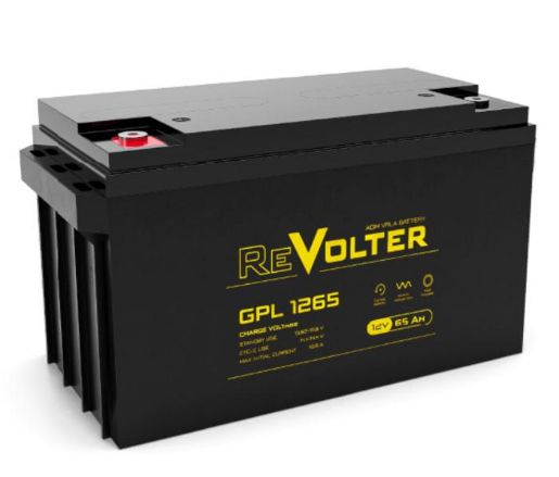 Изображение Аккумулятор 12В 65А.ч GPL 1265 REVOLTER 4614040030040