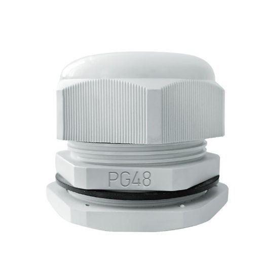 Изображение Ввод кабельный (сальник) PG-48 IP68 сер. TOKOV ELECTRIC TKE-PG-48-G