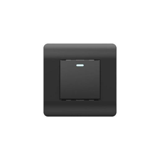 Изображение Выключатель 1-кл. NEW3-E 10А с подсветкой черн. CHINT 431469