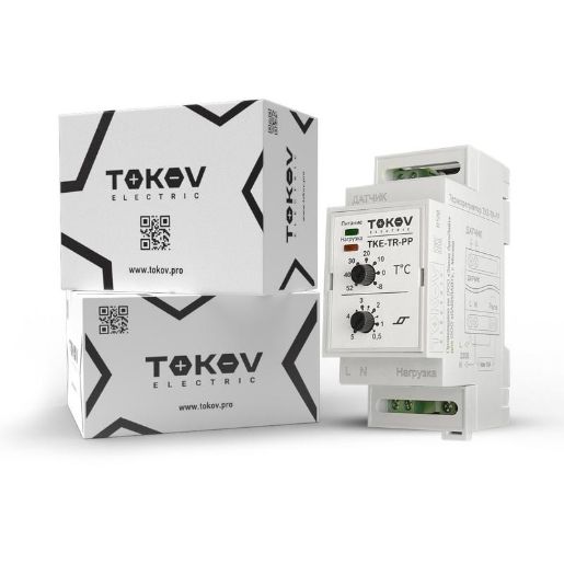 Изображение Термостат механический для обогрева труб на DIN-рейку Tokov Electric TKE-TR-PP