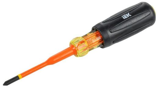 Изображение Отвертка диэлектрическая SLIM PH1х80 Т3 ARMA2L 5 IEK A2L5-SC31-T3-PH-10-080