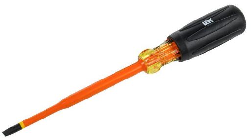 Изображение Отвертка диэлектрическая SLIM SL5.5х125 Т3 ARMA2L 5 IEK A2L5-SC31-T3-SL-55-125