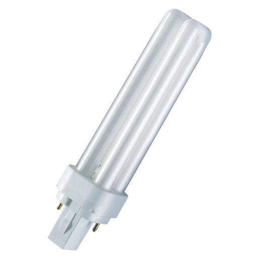 Изображение Лампа люминесцентная компактная DULUX D 18Вт/840 G24d-2 OSRAM 4099854122958