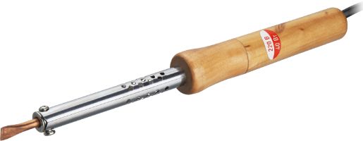 Изображение Паяльник 90 221 OSE-Pes06-40W-CP дерево; клин прямой ОНЛАЙТ 90221