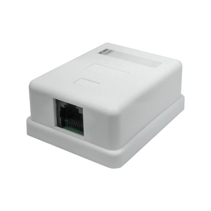 Изображение Розетка компьютерная 1-м 8P8C (RJ-45) UTP кат.5E SUPRLAN 10-0307