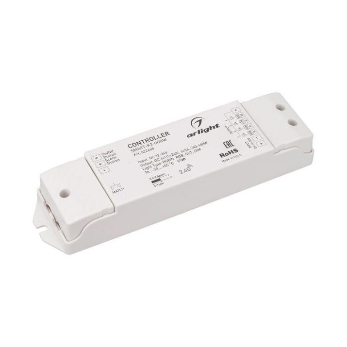 Изображение Контроллер SMART-K2-RGBW (12-24В 4х5А 2.4G) IP20 пластик Arlight 022668