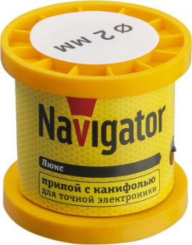 Изображение Припой 93 084 NEM-Pos02-61K-2-K100 (ПОС-61; катушка; 2мм; 100 г) Navigator 93084
