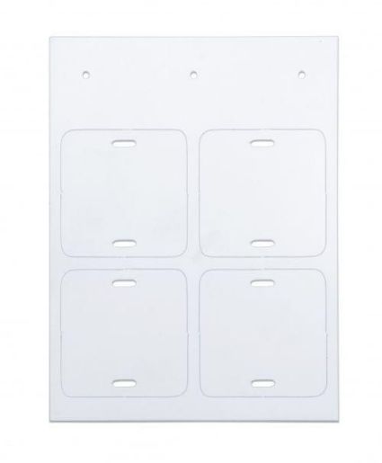 Изображение Маркировка для кабеля квадрат 55/55 (уп.40шт) DKC CIC55554SQW