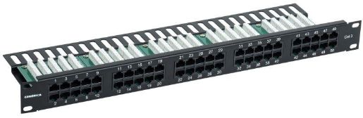 Изображение Патч-панель телеф. 1U кат.3 RJ45 50 порт. (Krone) GENERICA PP50-1UC03U-K05-G