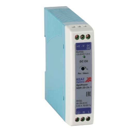 Изображение Блок питания OptiPower MDR-20-24-1 КЭАЗ 284539