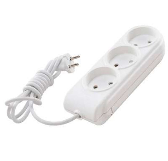 Изображение Удлинитель 3х3м без заземл. 10А IP20 защ. шторки Makel N3010041