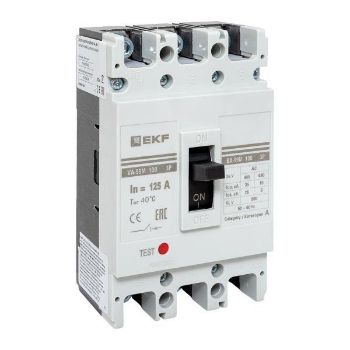 Изображение Выключатель автоматический 3п 100/125А 35кА ВА-99М PROxima EKF mccb99-100-125m
