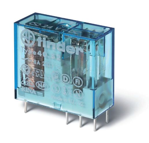 Изображение Реле миниатюрное 2CO 8А кат. 24В DC FINDER 405270240000