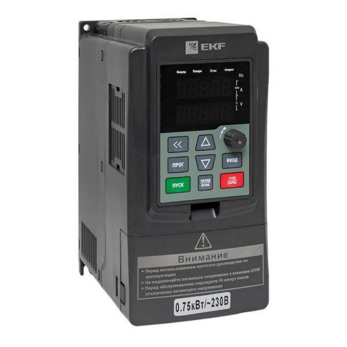 Изображение Преобразователь частоты 0.75/1.5кВт 1х230В VECTOR-100 PROxima EKF VT100-0R7-1B