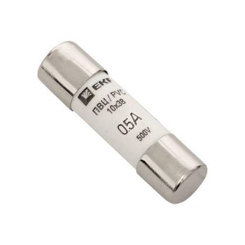 Изображение Вставка плавкая цилиндрическая ПВЦ 10х38 0.5А EKF pvc-10x38-0.5