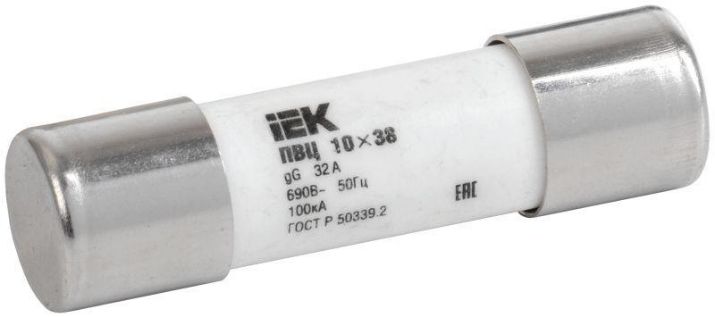 Изображение Вставка плавкая цилиндрическая ПВЦ 10х38 32А IEK CFL10-032