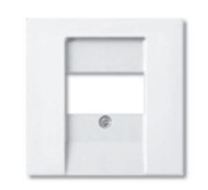 Изображение Накладка розетки компьютерной Basic-55 альп. бел. ABB 2CKA001724A4275
