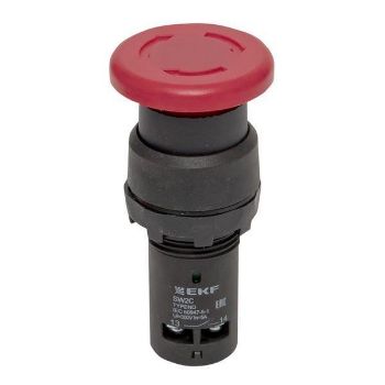 Изображение Кнопка SW2C-11MZ повор. гриб кр. NO+NC EKF sw2c-mz-r