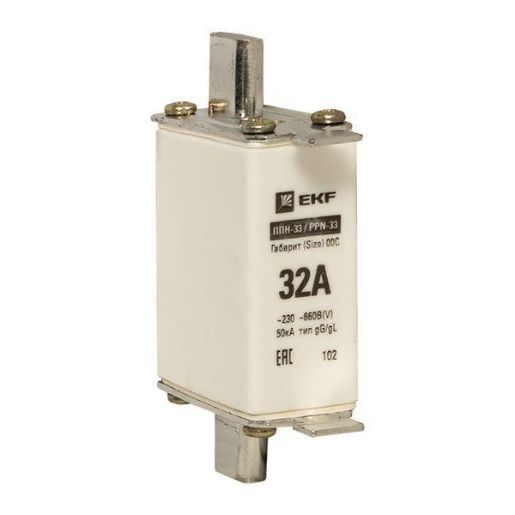 Изображение Вставка плавкая ППН-33 100/32А габарит 00С PROxima EKF fus-33/100/32