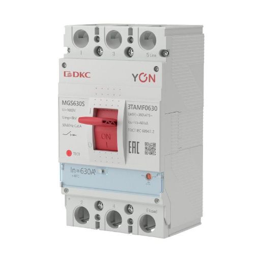 Изображение Выключатель автоматический MGS630 3P 504-630A 60kA YON MGS630S-3TAMF0630