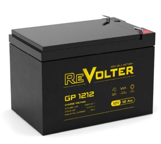 Изображение Аккумулятор 12В 12А.ч GP 1212 REVOLTER 4614040020018
