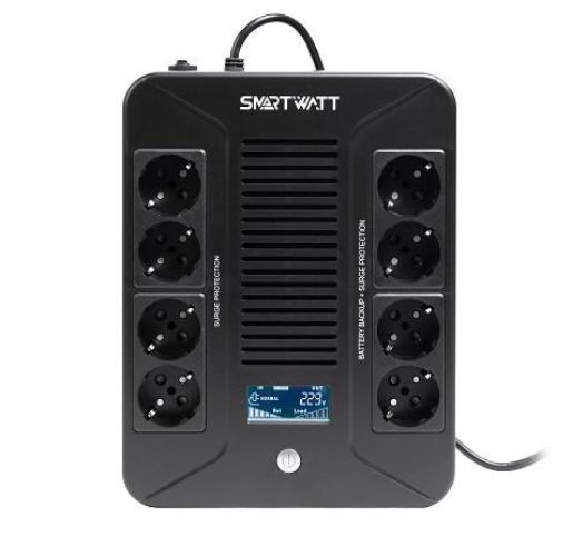 Изображение Источник бесперебойного питания UPS SAFE PRO LCD 1000 SmartWatt 3703020280003