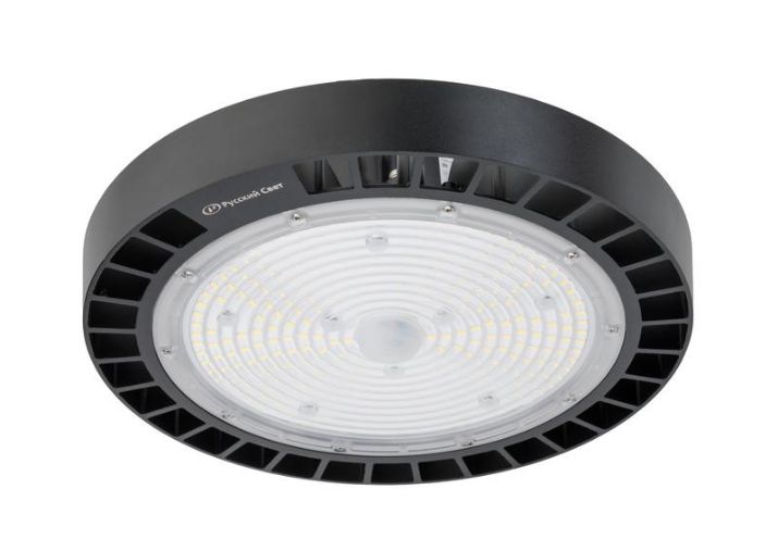 Изображение Светильник светодиодный ДСП IB 10 S 150W M 850 BK D298xH112мм 150Вт 5000К IP65 подвес черн. High Bay Русский Свет 16091023048
