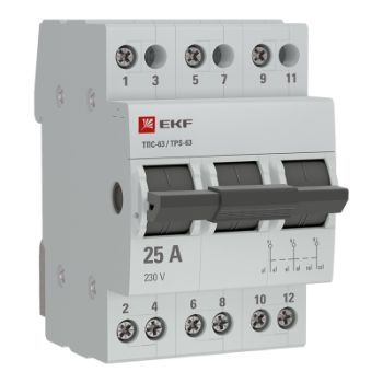 Изображение Переключатель трехпозиционный ТПС-63 3P 25А PROxima EKF TPS325