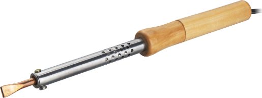 Изображение Паяльник 90 222 OSE-Pes06-60W-CP дерево; клин прямой ОНЛАЙТ 90222