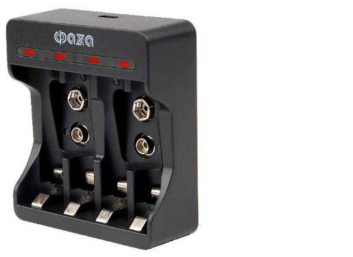 Изображение Устройство зарядное B-55USB AA/AAA/9V ("Крона") Ni-Cd/Ni-MH кабель USB-MicroUSB в компл. ФАZА 5038868