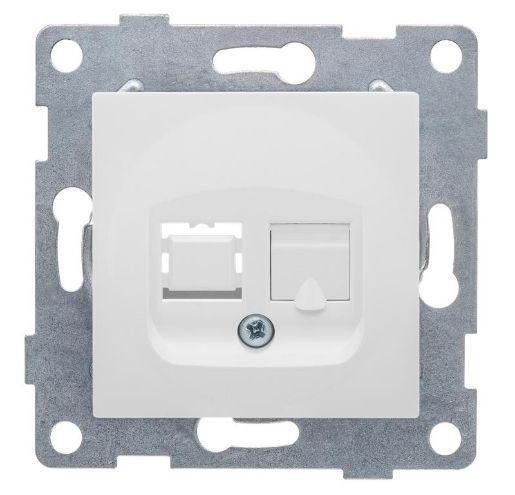 Изображение Розетка компьютерная 1-м СП Ugra RJ45 механизм бел. GUSI С11К1-001