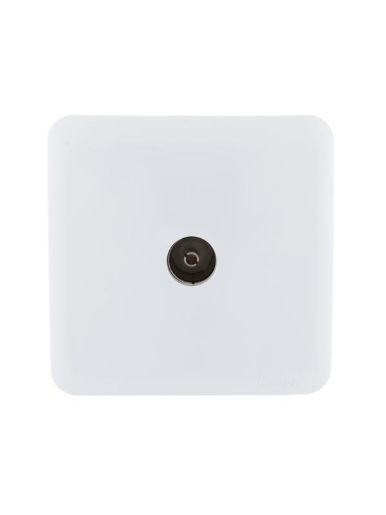 Изображение Розетка телевизионная проходная TV 1-м ОП Viola бел. LEZARD 751-0200-129