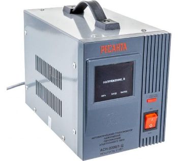 Изображение Стабилизатор напряжения АСН-2000/1-Ц 1ф 2кВт IP20 релейный Ресанта 63/6/4