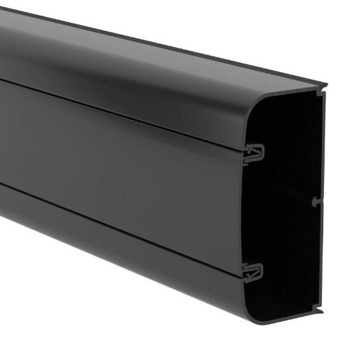 Изображение Кабель-канал 110х50 L2000 пластик с фрон. крыш. черн. DKC 01050A