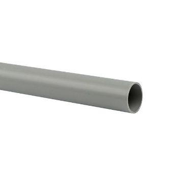 Изображение Труба гладкая ПВХ жесткая d25мм сер. (дл.3м) PROxima EKF trg-25-3n