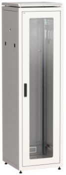 Изображение Шкаф сетевой 19дюйм LINEA N 42U 600х600мм стекл. передн. дверь (3 коробки) сер. ITK LN35-42U66-G