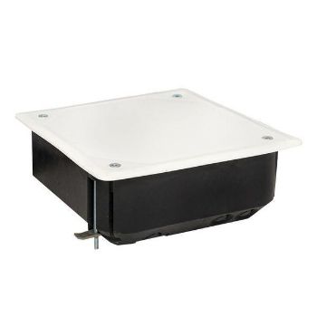 Изображение Коробка распаячная КМП-020-008 для полых стен 115х115х45 полистирол; метал. лапки IP20 черн./бел. EKF plc-kmp-020-008