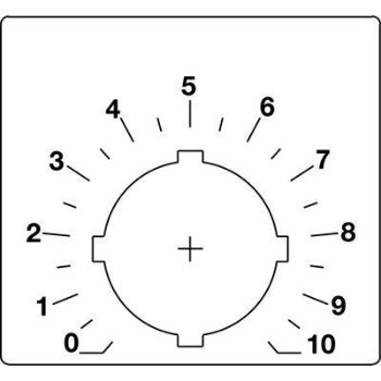 Изображение Шильдик для потенциометра (со шкалой) ABB SK615562-88