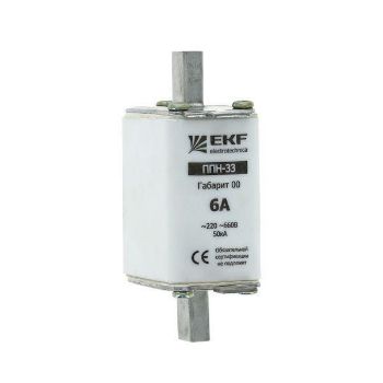 Изображение Вставка плавкая ППН-33 10А габарит 00 PROxima EKF fus-33/160/10