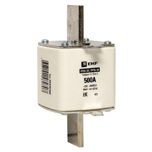 Изображение Вставка плавкая ППН-39 630/500А габарит 3 PROxima EKF fus-39/630/500
